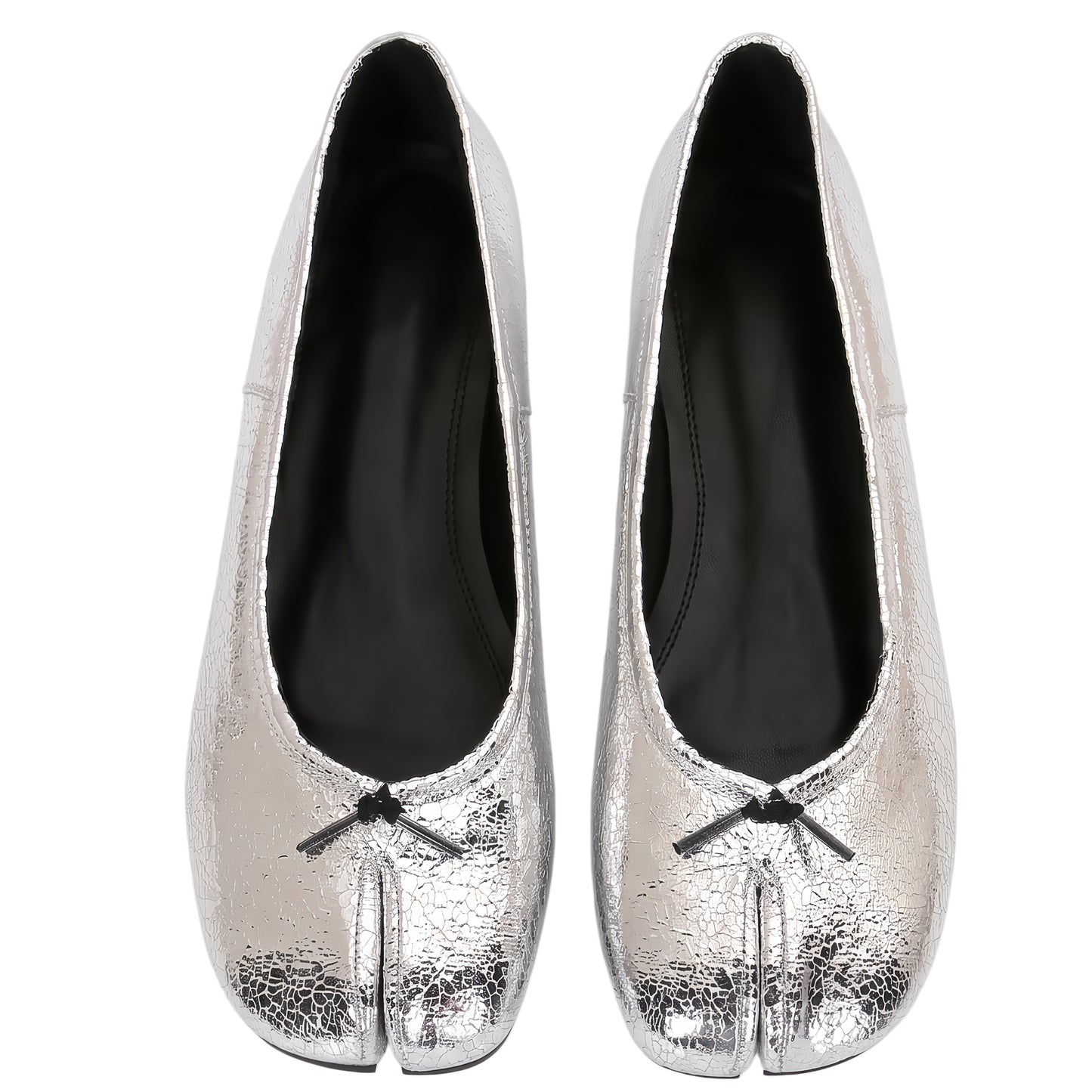 Women's Tabi Ballet Low Heels Japanese Split-Toe Low Block Heel Pumps